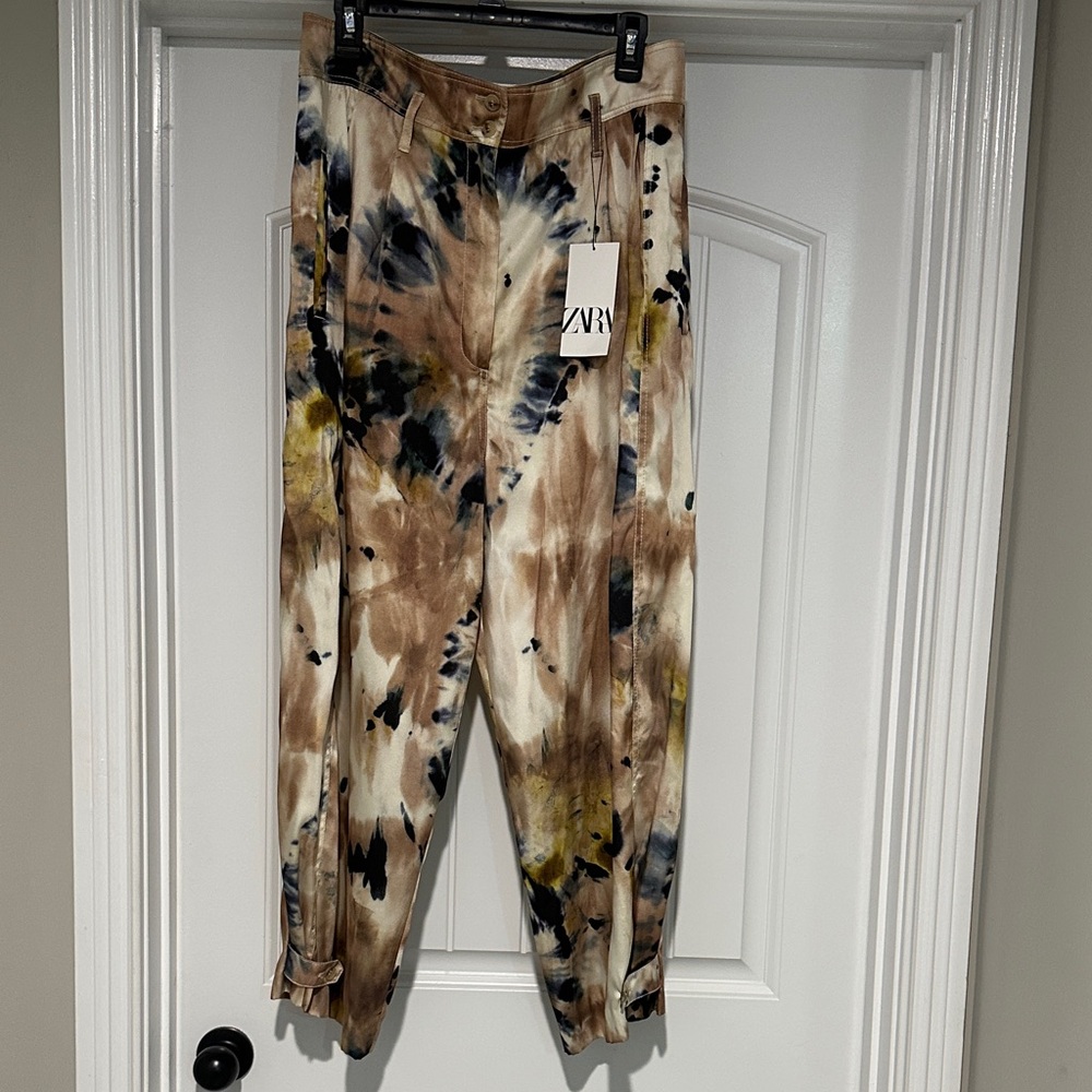 Zara Multicolor Tie-Dye Trousers